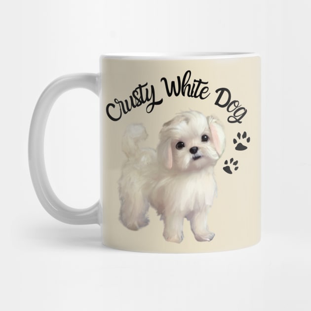 Cute Crusty White Dog Maltese Terrier Maltese Puppies Shih Tzu Mom by Mochabonk